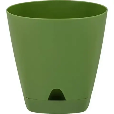 Горшок для цветов AMSTERDAM D 170 mm,5l с прикорневым поливом оливковый