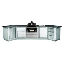 Приусадебная кухня с керамическим грилем Primo Oval XL 400