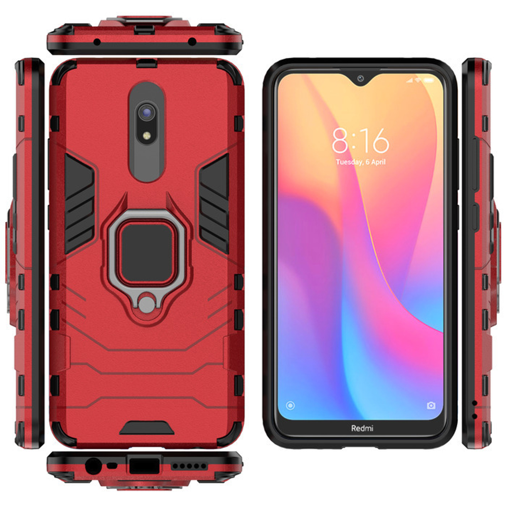 Противоударный чехол с кольцом Panther Case для Xiaomi Redmi 8 / 8A