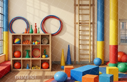 Фотофон "Спортивный зал" арт. ФФ910-29