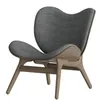 Кресло Umage A Conversation Piece, темный дуб с серой обивкой