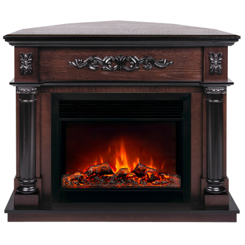 Каминокомплект Real Flame Silvia Corner 26 AO с очагом Moonblaze Deluxe Black (угловой)