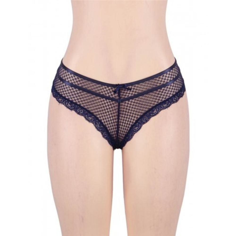 Трусики танга Ladies, синие, XS-S