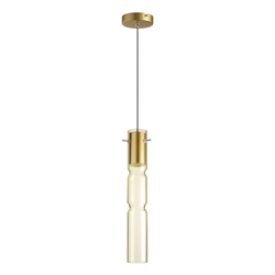 5059/5LA PENDANT ODL24 385 золотой/янтарный/металл/стекло Подвес LED 5W 3000K SCROW