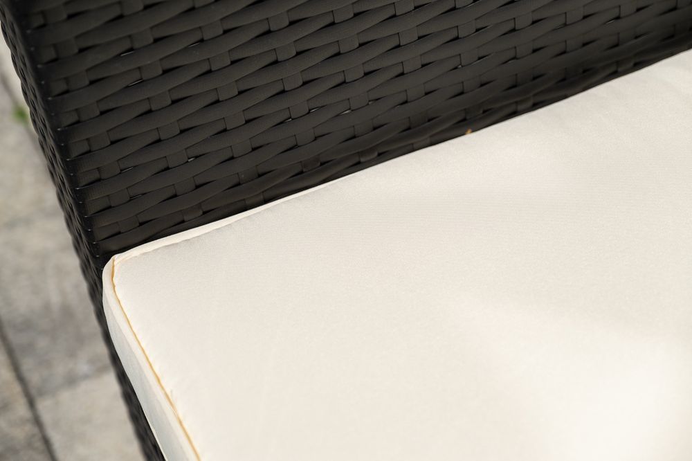 "Даллас" лаунж-зона из искусственного ротанга на 5 персон, цвет черный