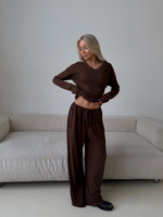 Трикотажный костюм Spring шоколад