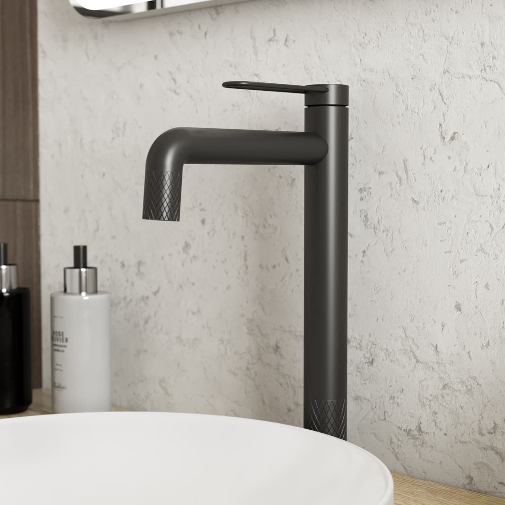 Смеситель для раковины STWORKI Левангер S07020BK матовый черный