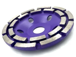 Чашка алмазная зачистная двухрядная 125 мм по бетону TORGWIN круг шлифовальный