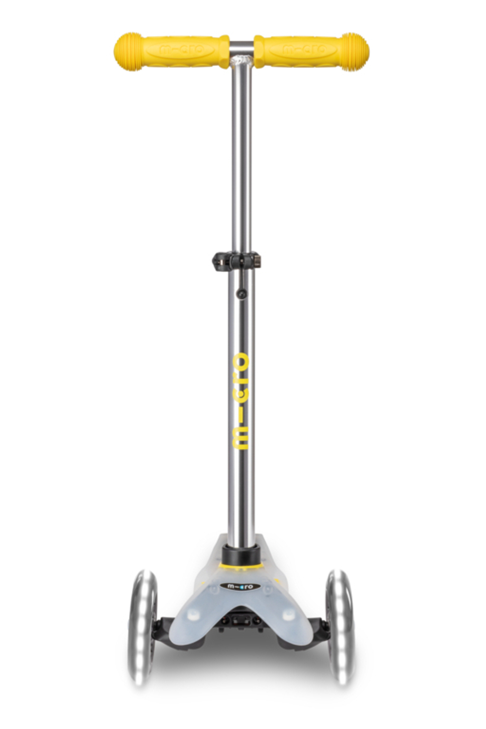 Самокат Mini Micro Deluxe Flux LED неоновый желтый