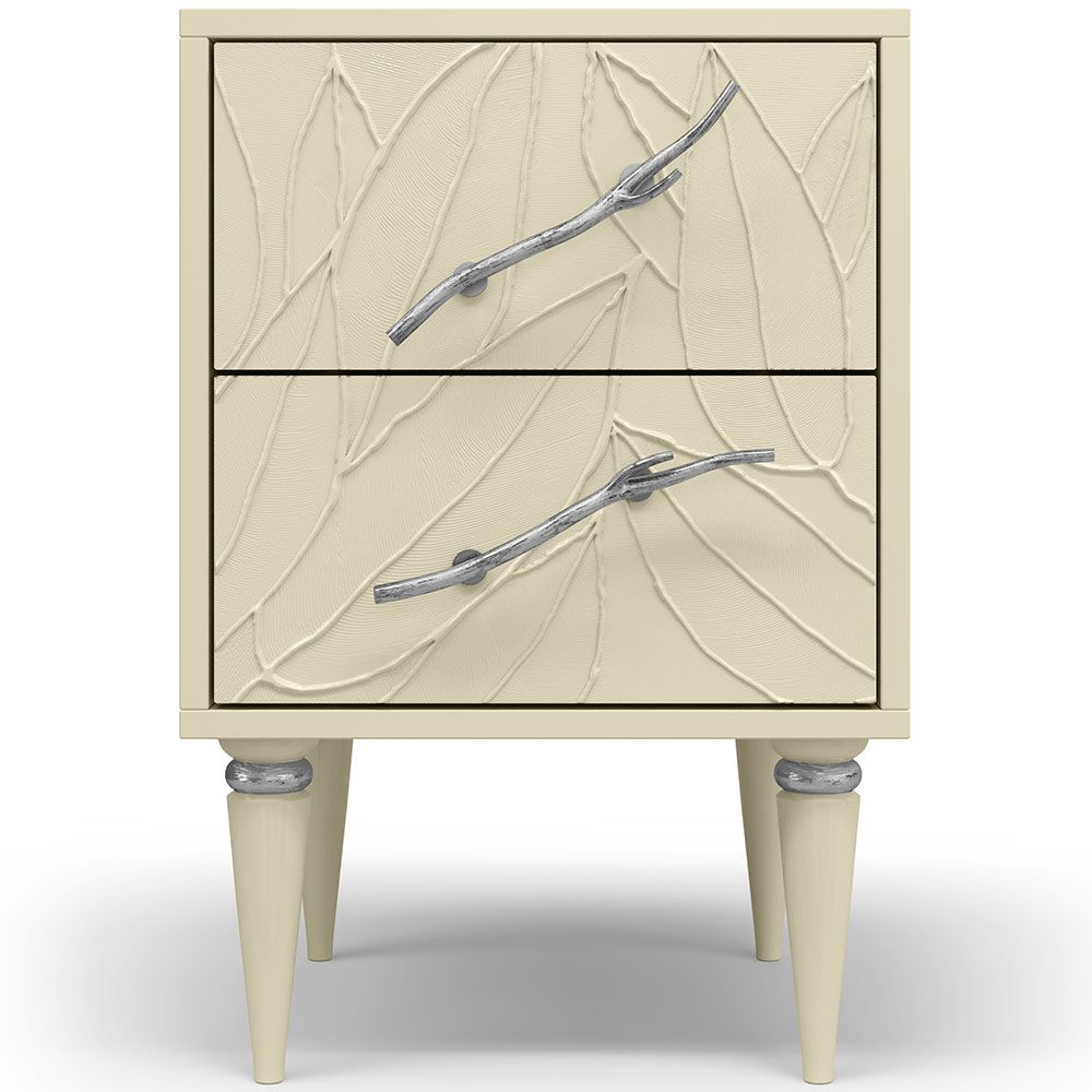 Тумба Арт Колор leaves Классик Сильвер Серый шелк