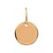 Подвеска Круг - кулон из золота 585, вид спереди