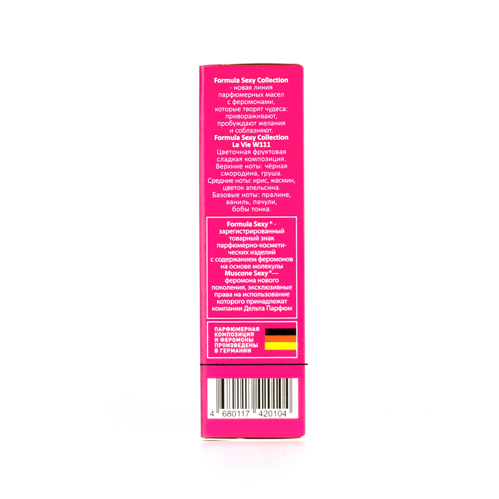 Парфюмерное масло с феромонами Formula Sexy Collection La Vie W111 (Формула Секси Коллекшн Ля Ви W111) – 8ml for women