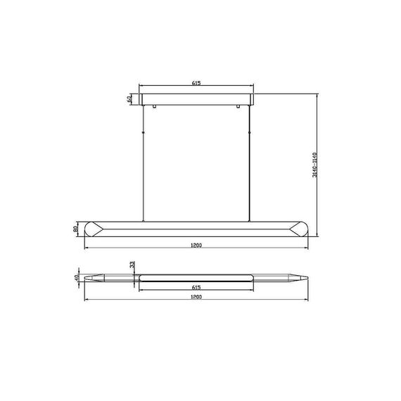 Подвесной светодиодный светильник Maytoni Motion MOD276PL-L40B3K