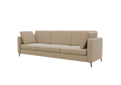 Brasco Диван трехместный BRS-3 Alia 3/Металл Черный 2450*800*840