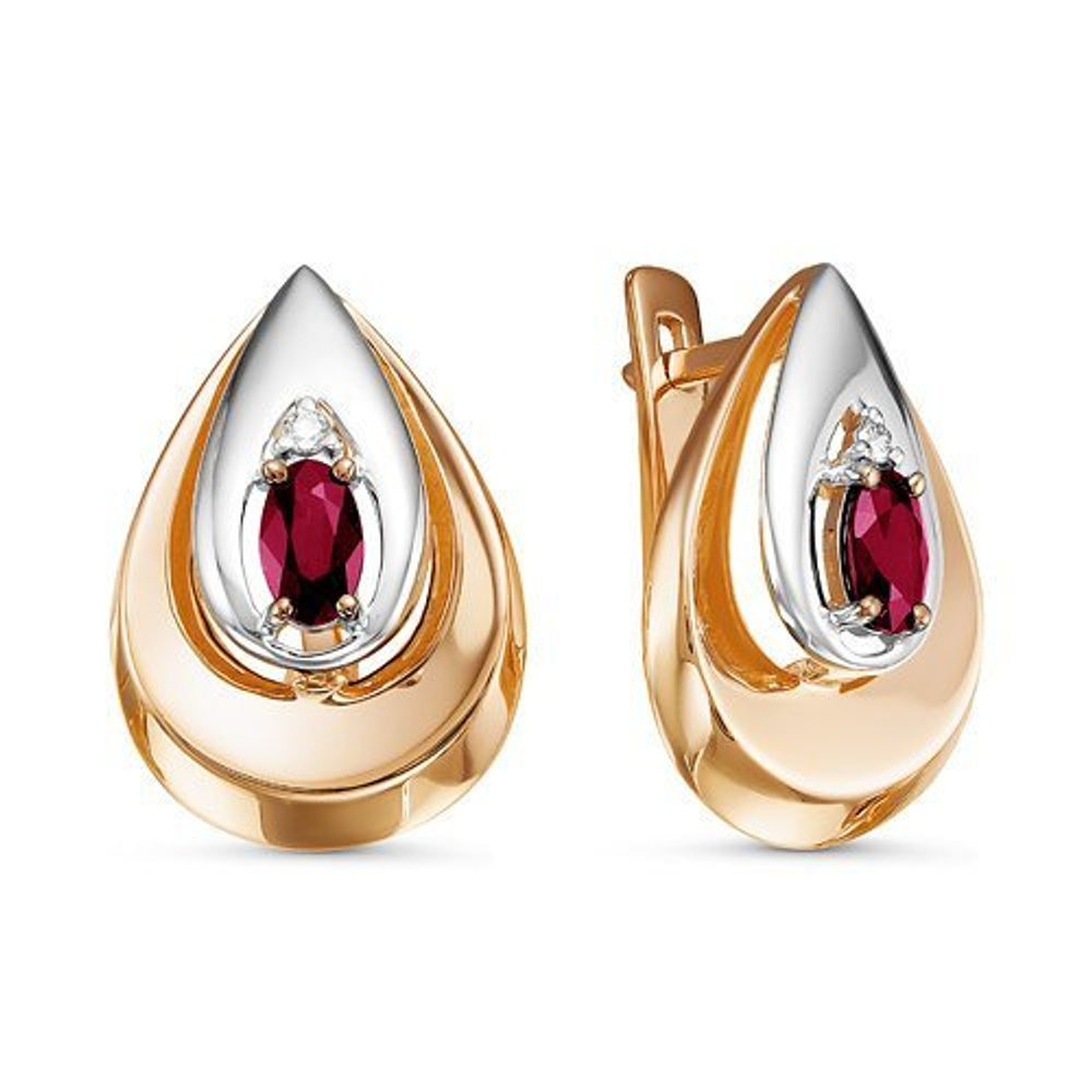 Серьги Au 585 (БР421047гт)