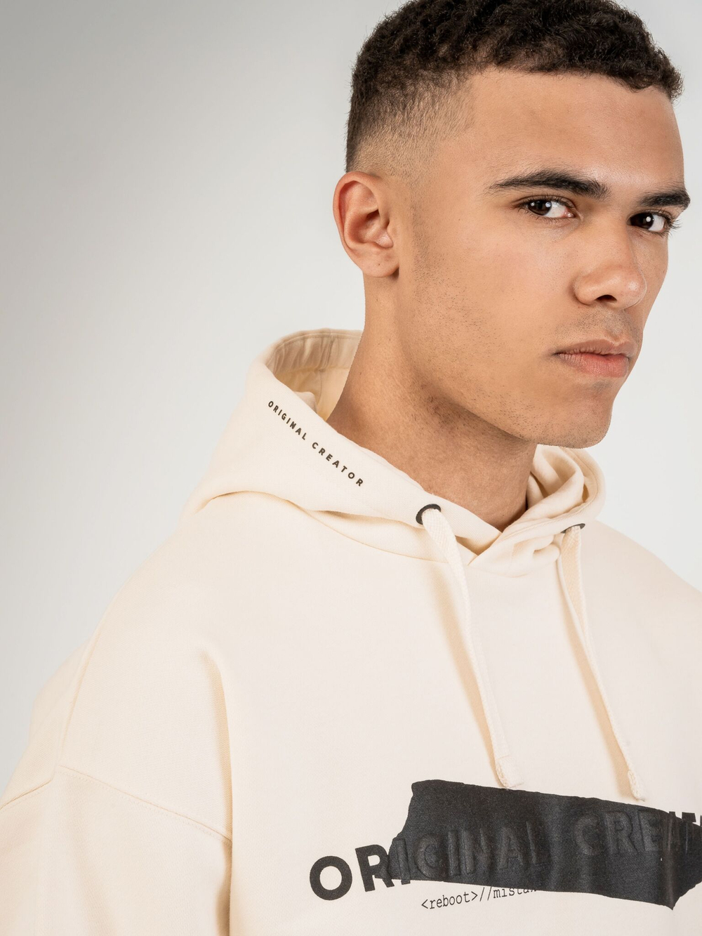 Худи мужское ORIGINAL CREATOR ERROR_404 HOODIE, Молочный