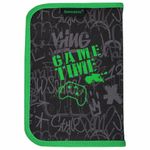 Пенал BRAUBERG, 1 отделение, 2 откидные планки, полиэстер, 21х14 см, "Game time", 272321