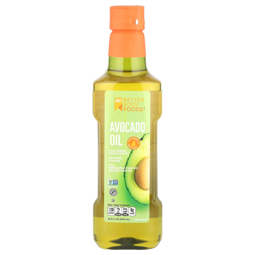 BetterBody Foods, Масло авокадо, 500 мл (16,9 жидк. унц.)