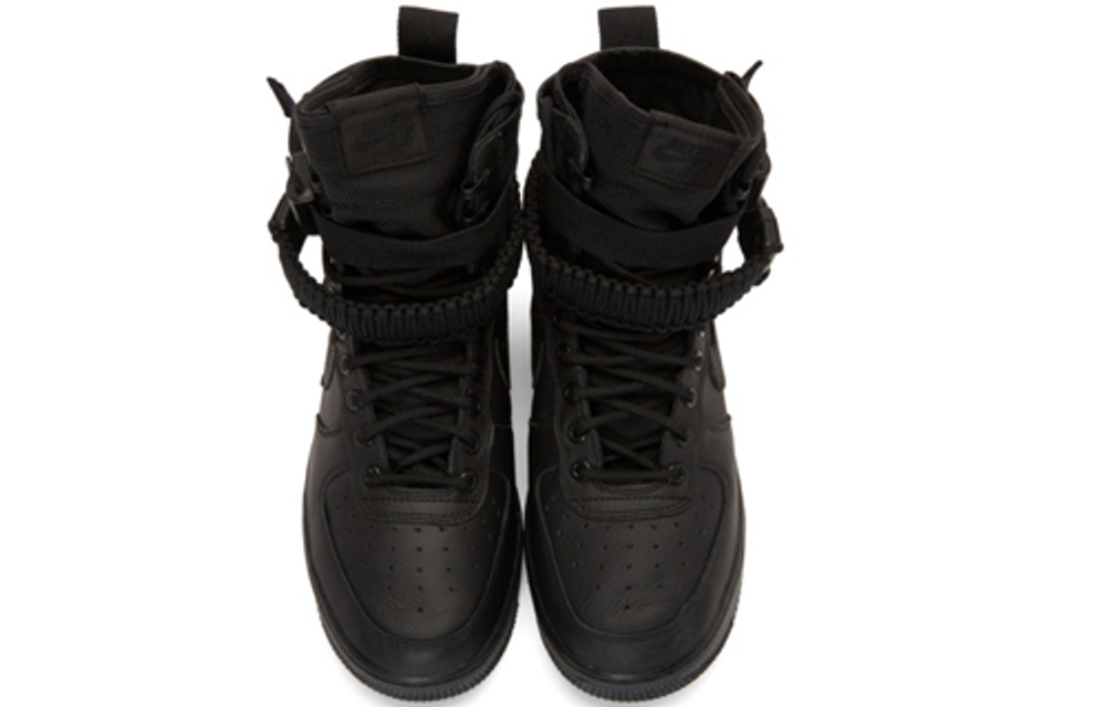 Nike Air Force 1 Triple Black GS Hyper Sneakers