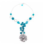 Колье в виде цветка Ester Bijoux Маргаритки CL969-S/BL BW