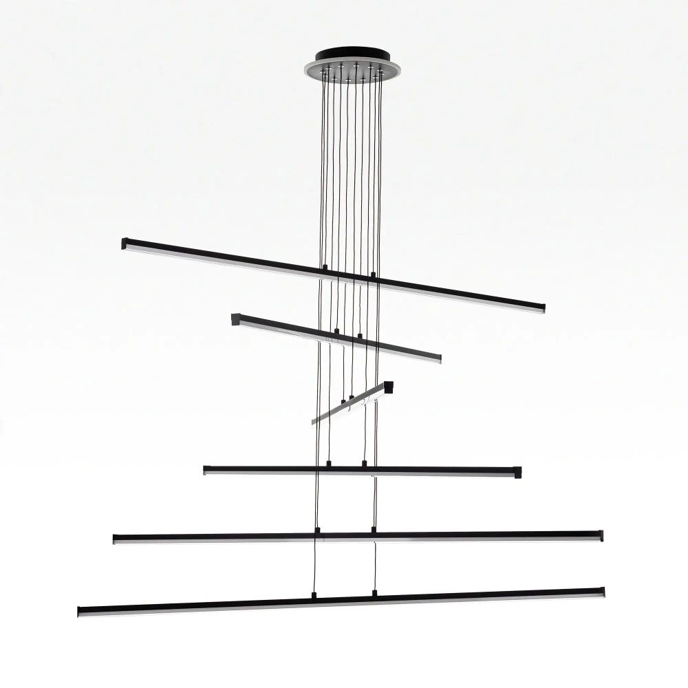 Citilux Trent CL203761 LED Люстра подвесная с пультом Чёрная