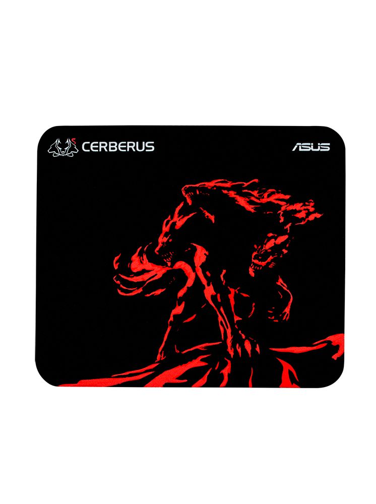 Коврик игровой Asus Cerberus Mini чёрный/красный (250 x 210 x 2