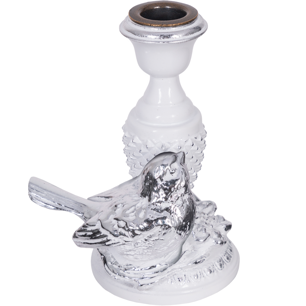 Подсвечник Птичка Терра левый Белый