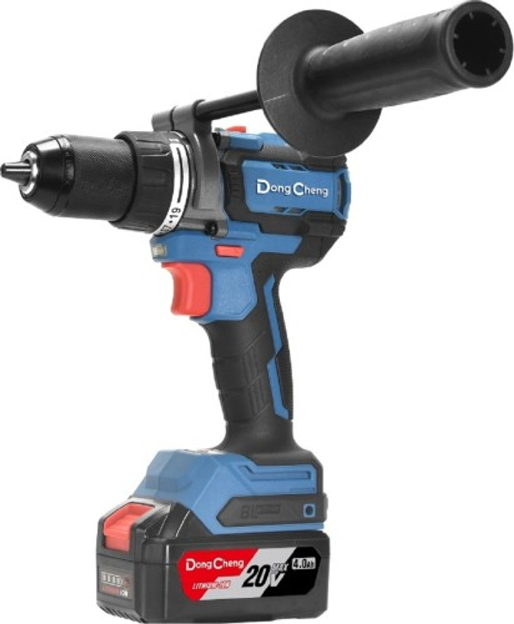 Дрель-шуруповерт аккумуляторная DongCheng DCJZ20160i (TYPE EM) АКБ 2х4 Ач, ЗУ 2 А DCJZ20160i(TYPE EM)