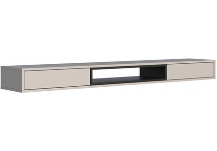 ТВ-тумба Woodville Делора 1,8 м кашемир, черный