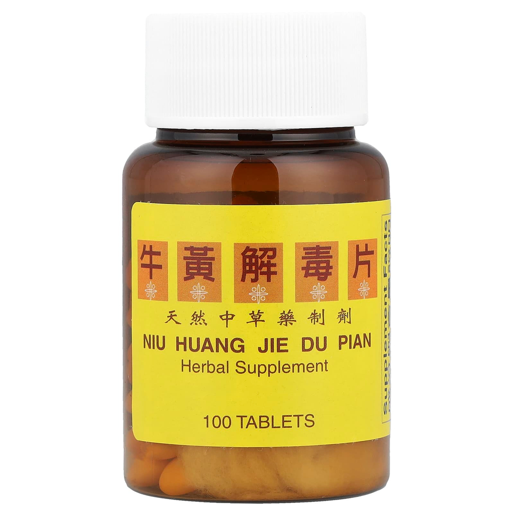 Tong Ren Tang, Niu Huang Jie Du Pian, 100 таблеток