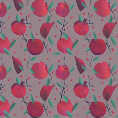 Гранаты на коричневом