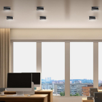 358323 OVER NT19 380 черный Светильник накладной IP33 LED 4000К 13W 110-265V EOS