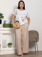 Блуза Алтея (белая/бежевый) Б15365-20М LT Collection