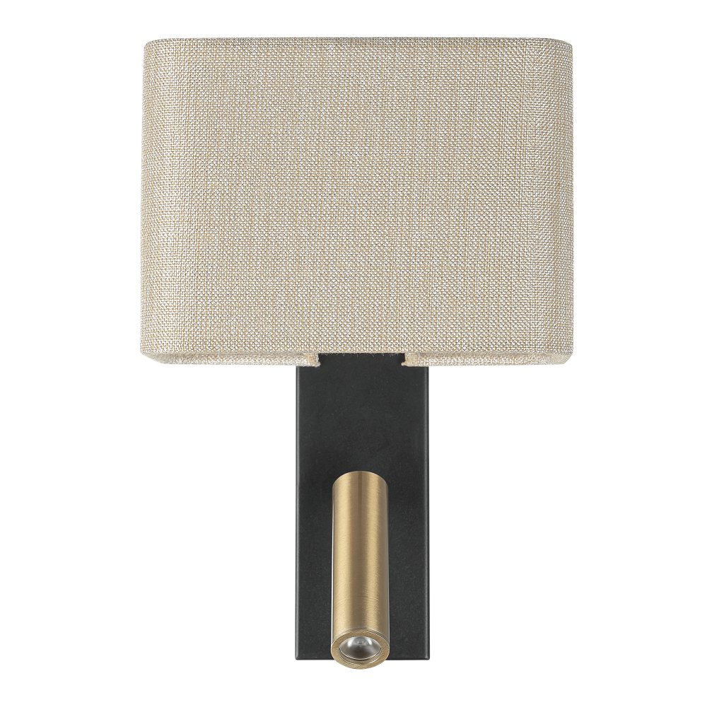Citilux DEKART CL704483 LED Бра с песочным абажуром и выключателем Чёрное