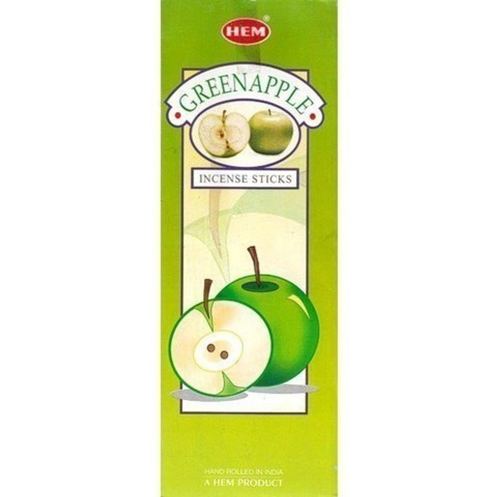 HEM Green Apple шестигранник Благовоние Зеленое яблоко