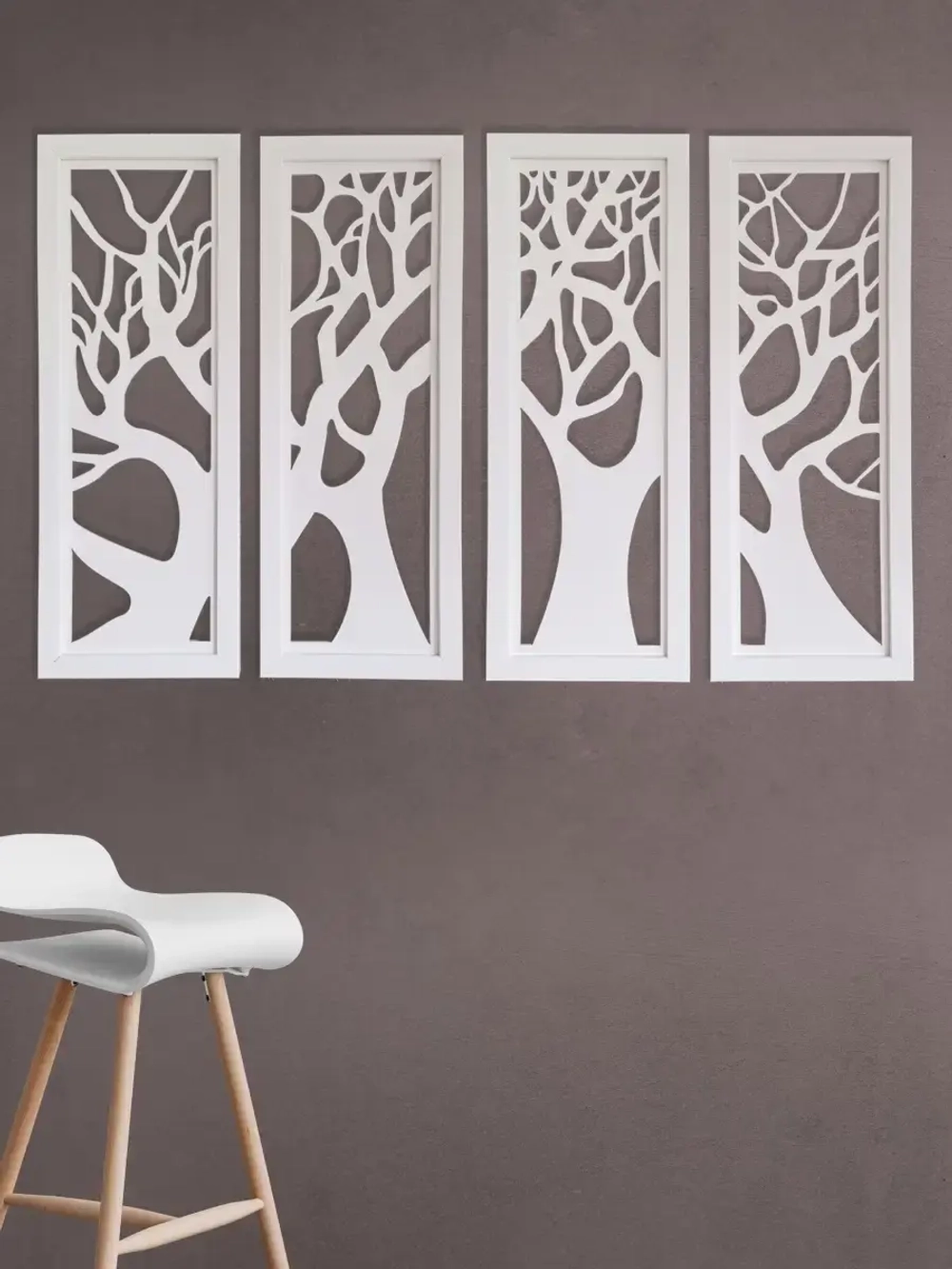 Панно на стену для интерьера 4 шт.