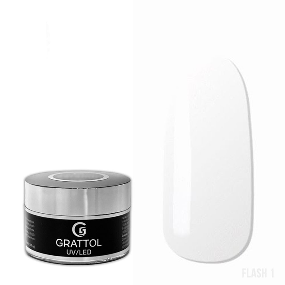 Grattol Gel Camouflage Flash 01 - Гель камуфляж моделирующий, 15мл
