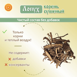 Лопух корень. Репейник майский, добавка к чаю.
