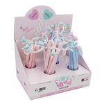 Ручка шариковая, масляная, Basir, синие чернила, серия "Love", гибкая с фигуркой, 36 шт