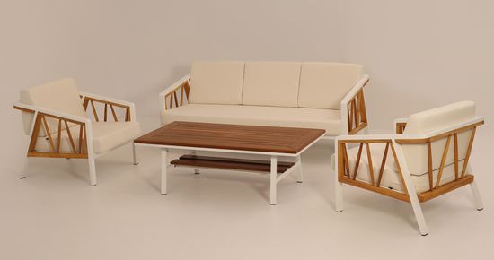 Комплект деревянной мебели Ubin цвет капучино