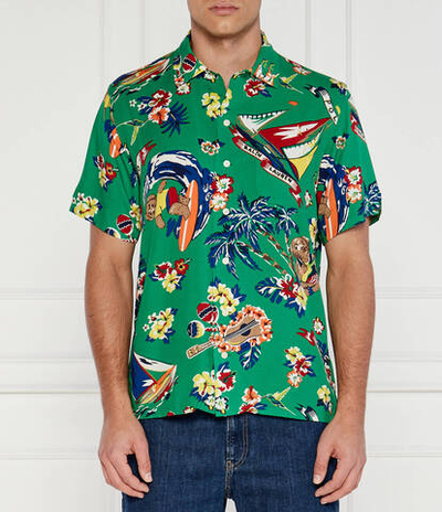 Рубашка POLO RALPH LAUREN - зеленый(710936597)