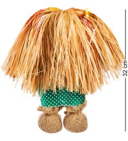 Народные промыслы DO-101 Домовой Кузьма с подковой и веником бол. - Вариант A