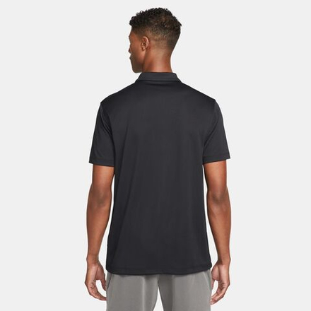 Мужское теннисное поло Nike Men's Court Dri-Fit Solid Polo - black/white