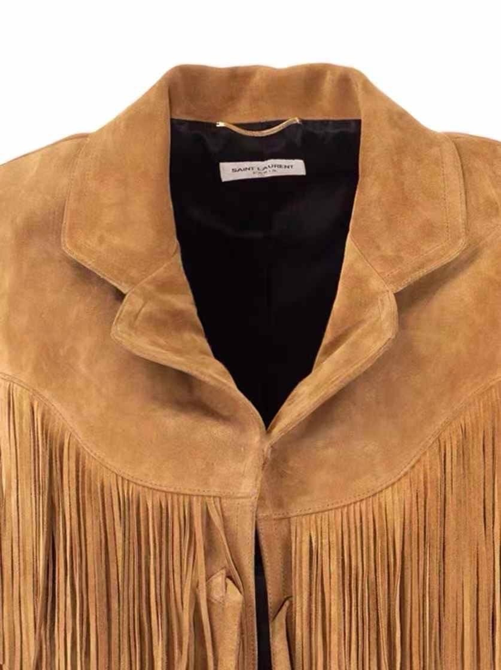 Замшевая куртка Saint Laurent