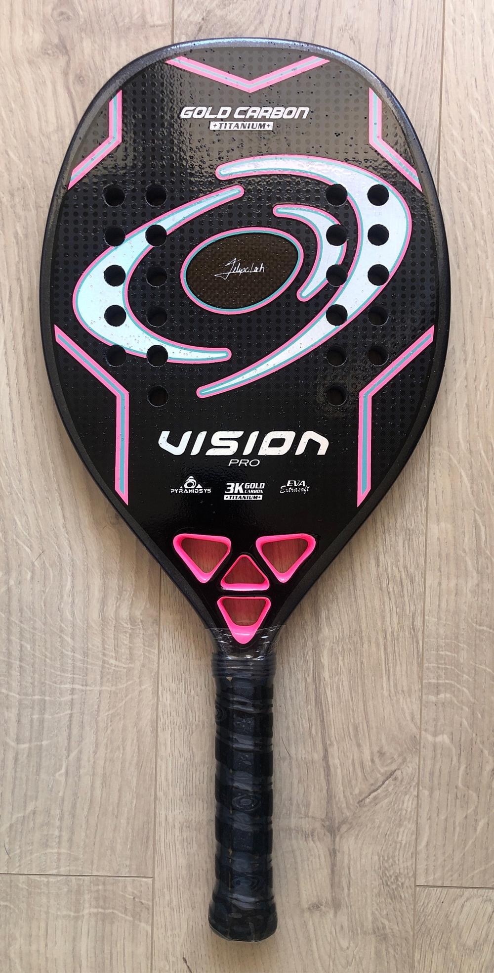 Ракетка Gold Carbon Titanium 2025 Vision с нанесением