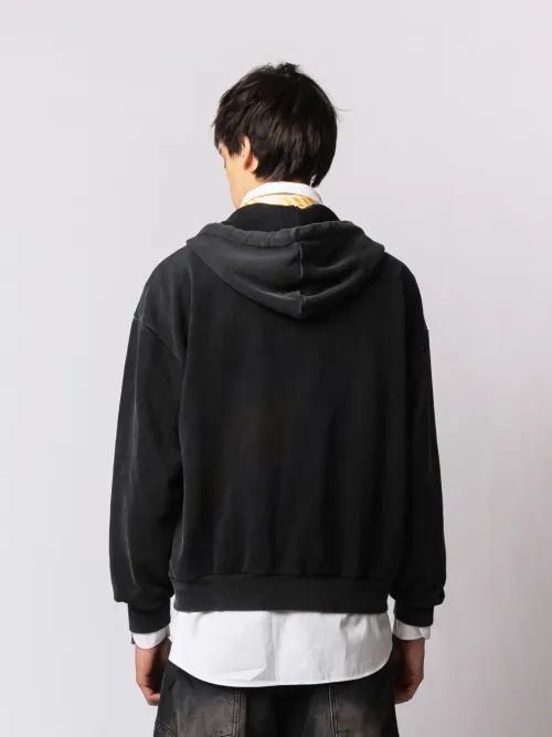 Худи Zip Crop Ovum core washed black