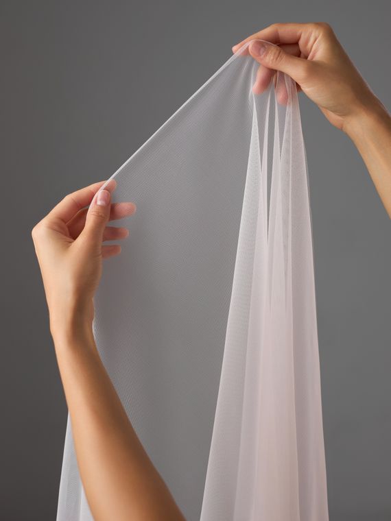 Бюстовая неэластичная сетка Lauma оптом, арт.480, серебристый пион 168