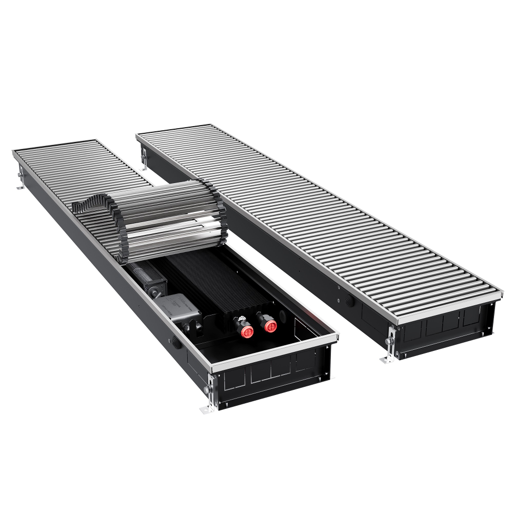 Конвектор внутрипольный Royal Thermo ATRIUM TURBO-90/250/2100-DG-U-NA