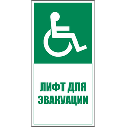 Знаки эвакуации и безопасности маломобильных групп в электронном виде