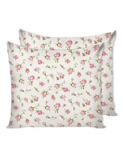 Наволочка комплект 2шт Сказка "Розовые бутоны" 70х70 см, перкаль